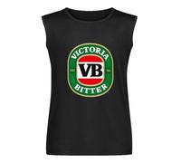 Men's Vest Tank Vb White New Victoria Bitter Beer Hangover Drunk Party Men's Sleeveless T Shirt Casual Tops Clothing Black M