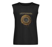Men's Vest Tank Whitesnake '1987 Logo' Men's Sleeveless T Shirt Casual Tops Clothing Black L