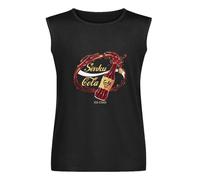 Men's Vest TankDr Stone T-Shirts Men Japan T Shirts Dr.Stone Tshirt Men 100% Cotton Senku Streetwear Senku Cola Tee Shirt Homme Tops Tee Black XXL