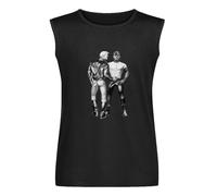 Men's Vest TankGay Cops Tom of Finland Tof Leather Jacket Jeans Male Boyfriend Men's T-Shirt Unisex Tee Men's Sleeveless T Shirt Casual Tops Clothing Black XXL