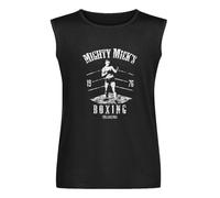Men's Vest TankMighty Micks Boxing Gym Rocky Movie Inspired Unisex Men's Sleeveless T Shirt Casual Tops Clothing Black M
