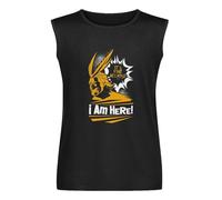 Men's Vest TankNew My Heroes Academia All Might T-Shirt En1 Tee Tshirt Tee Shirt Men's Sleeveless T Shirt Casual Tops Clothing Black XL