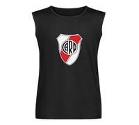 Men's Vest TankUbs Mens Tee Escudo Del Club River Plate Fans Shirt, Tees Short Sleeve Pullover Loose T-Shirt, Tee Sweatershirt with Sweatshirt Shirt Black L