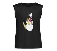 Men's Vest The Land Before Time: Baby Ducky Short Sleeve Shirts Graphic tees Funnys for Men Men's Sleeveless T Shirt Casual Tops Clothing Black M