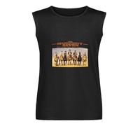 Men's Vest The Magnificent Seven Retro Movie Western Men's Sleeveless T Shirt Casual Tops Clothing Black M