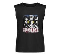 Men's Vest The Police Band, Cotton Tee Medium Men's Sleeveless T Shirt Casual Tops Clothing Black M