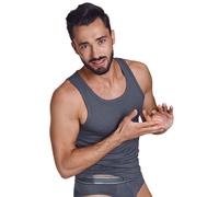 Men's Vest Zeus by Lisca 031006 S-2XL Black or Graphite Grey