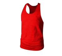 Mens Vests Gym Tank Tops Clearance,Men Cotton Quick-Drying Vest High Elasticity Round Neck Sleeveless Fitness Undershirt Summer Workout Athletic Running Bodybuilding Muscle Tank Top UK Size 8-16