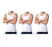 Mens Vests Sleeveless Blues Vests For Men UK Pack Mens Vest Tops Summer Vest Men Vest Tops For Men Mens Vest Tops Mens Summer Vests Mens Tank Top Vest -White Pack Of 3-S