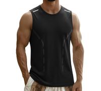 Mens Vests Sleeveless Breathable Sports Fitness Base Shirt Wide Shoulder Training T-Shirt Plus Size Lightweight Drying Tank Tops Tshirts Shirts for Everyday Athletic Wear Running
