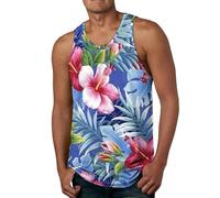 Mens Vests Summer Cotton Sleeveless Tank Top Holiday Singlets Pirate Tunic Beach Hippie Tops for Men Compression Tank top Men Low Cut Vest Tops for Men Flame Shirt Men(Beige, L)