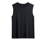 Mens Vests Tops Plain Lightweight Running Shirt Classic Fashionable Casual Crew Neck Comfy Breathable Basic Sleeveless Sports Shirts Summer Daily