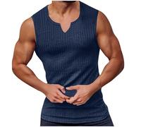 Mens Vests UK Clearance Striped Tank Tops Summer Quick Dry Vest Sleeveless Gym Workout Bodybuilding Fitness Muscle T Shirts Regular Fit Athletic Training Gym Shirts Navy