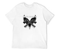 Men's Veteran Only Evil Need Fear Me Cotton T Shirt White S