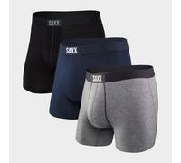Men's Vibe Soft Boxer Briefs Pack of Three, Multi Coloured S
