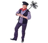 Mens Victorian Chimney Sweep Bert Mary Poppins Fancy Dress Costume