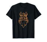 Mens Viking Helmet Beard Nordic Norse Scandinavian Vintage T-Shirt