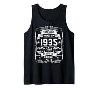 Mens Vintage 1935 90 Years Old Gifts for Men 90yr 90th Birthday Tank Top