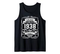 Mens Vintage 1938 87yr 87th Birthday Gifts for Men 87 Years Old Tank Top