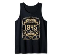 Mens Vintage 1945 81yr 81st Birthday Gifts for Men 81 Years Old Tank Top