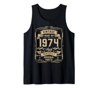 Mens Vintage 1974 52yr 52nd Birthday Gifts for Men 52 Years Old Tank Top