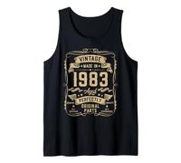 Mens Vintage 1983 43yr 43rd Birthday Gifts for Men 43 Years Old Tank Top