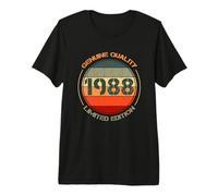 Mens Vintage 1988 T Shirts for Men Retro Funny 1988 Birthday Premium T-Shirt