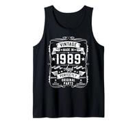 Mens Vintage 1989 36 Years Old Gifts for Men 36yr 36th Birthday Tank Top