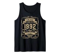 Mens Vintage 1992 33yr 33rd Birthday Gifts for Men 33 Years Old Tank Top