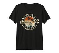 Mens Vintage 1992 34yr 34th Birthday Gifts for Men 34 Years Old Premium T-Shirt