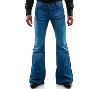 Men's Vintage Bell Bottom Jeans 60s 70s Outfits for Men,Mens Bell Bottoms Disco Pants flared jeans, Blue5, 5X-Large