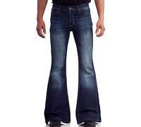 Men's Vintage Bell Bottom Jeans 60s 70s Outfits for Men,Mens Bell Bottoms Disco Pants flared jeans, Blue7, Medium
