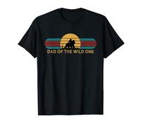 Mens Vintage "Dad of the Wild One" Gorilla 1st Birthday Daddy T-Shirt