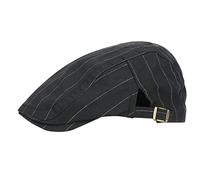 Mens Vintage Flat Cap Newsboy Hat Hunting Cabbie Hat Cotton Breathable Peaky Cap Beret Summer Hats with Adjustable Strap