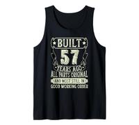 Mens Vintage Limited Edition Funny 57 Year Old Gift 57th Birthday Tank Top