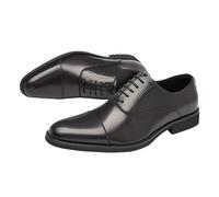 Men's Vintage Spanish Leather Lace-Up Oxfords Pointed Toe Luxury Dress Shoes for Business(Negro,7.5 UK)