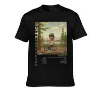 Men's Vintage T Shirt Tyler Print The Cotton Creator T-Shirt Short Sleeve Novelty Black Tee Tops Round Neck Blouse Tshirt for Men Big Boys Fans Merch Gifts