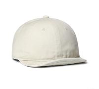 Men's Vintage Washed Cotton Baseball Cap, Short Brim Dad Hat with Adjustable Fit, Soft Breathable Streetwear Headwear for Casual Daily Wear(HMZ383 White)