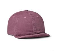 Men's Vintage Washed Cotton Baseball Cap, Short Brim Dad Hat with Adjustable Fit, Soft Breathable Streetwear Headwear for Casual Daily Wear(HMZ383 Purple)