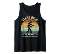 Mens Virtual Reality Athlete Funny VR Virtual Reality Gamer Tank Top