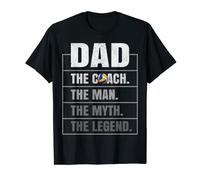 Mens Volleyball Coach Dad Man Myth Legend Volleyball Father's Day T-Shirt