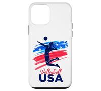 Mens Volleyball Support the Team Beach Volleyball Flag USA Case for iPhone 12 mini