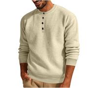 Mens Waffle Jumpers Sale Clearance,Plain Crew Neck Sweatshirts Men Oversized No Hood Plain Knitted Autumn Winter Work Long Sleeve Loose Fit Festival Pullover Sweater Tops UK Plus Size S-3XL