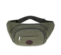 Men's Waist Bag, wear-Resistant Canvas, Large Capacity, Portable, can be Carried Across The Body, Suitable for Outdoor Commuting(Army Green)