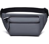 Men's Waist Pack Multi-Function Sports Bag Chest Bag Outside Backpack Single Shoulder Crossbody Bag Running Phone Bag(Grey)