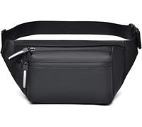 Men's Waist Pack Multi-Function Sports Bag Chest Bag Outside Backpack Single Shoulder Crossbody Bag Running Phone Bag(Black)