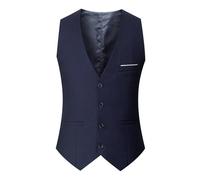 Mens Waistcoats UK Plain V Neck Button Suit Formal Vest Trendy Regular Fit Sleeveless Business Top Wedding Casual Office Party Plus Size Dressy Tops M-5XL