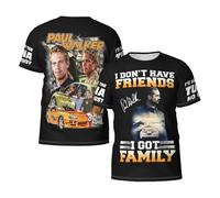 Men's Walker Fast Paul See You Again T-Shirts Short Sleeve Tee Shirts Crewneck Casual Regular Print Cool Summer Fashion Top Tees, S-3XL