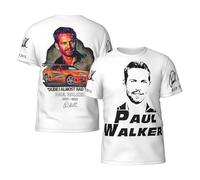 Men's Walker Fast Paul See You Again T-Shirts Short Sleeve Tee Shirts Crewneck Casual Regular Print Cool Summer Fashion Top Tees, S-3XL