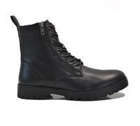 MENS WALKING HIKING CASUAL POLICE WORK SECURITY MILITARY WINTER ZIP ANKLE BOOTS SIZE (BLACK, UK Footwear Size System, Adult, Men, Numeric, Medium, 9)